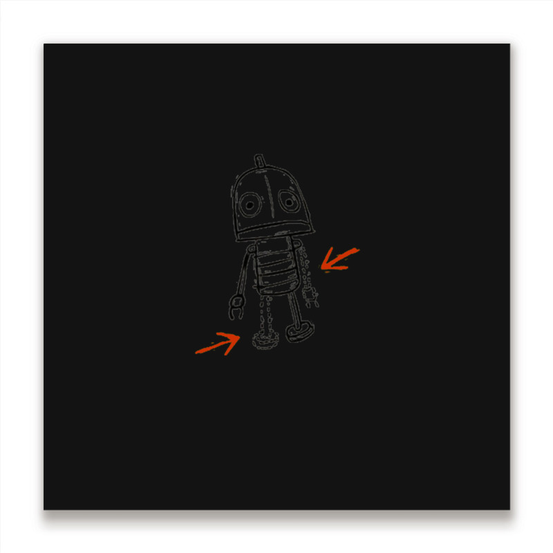 Josef Machinarium Thought Bubble Metal Print Square | Artistshot