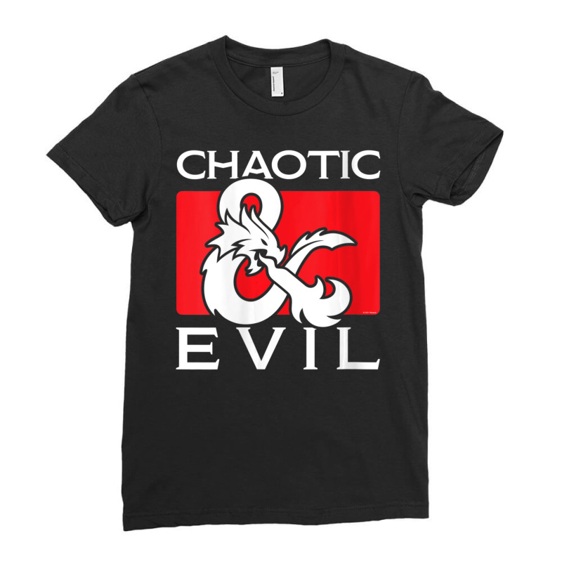 Womens Dungeons & Dragons Chaotic & Evil V-neck Ladies Fitted T-Shirt by hotoancuong | Artistshot