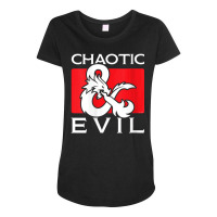 Womens Dungeons & Dragons Chaotic & Evil V-neck Maternity Scoop Neck T-shirt | Artistshot