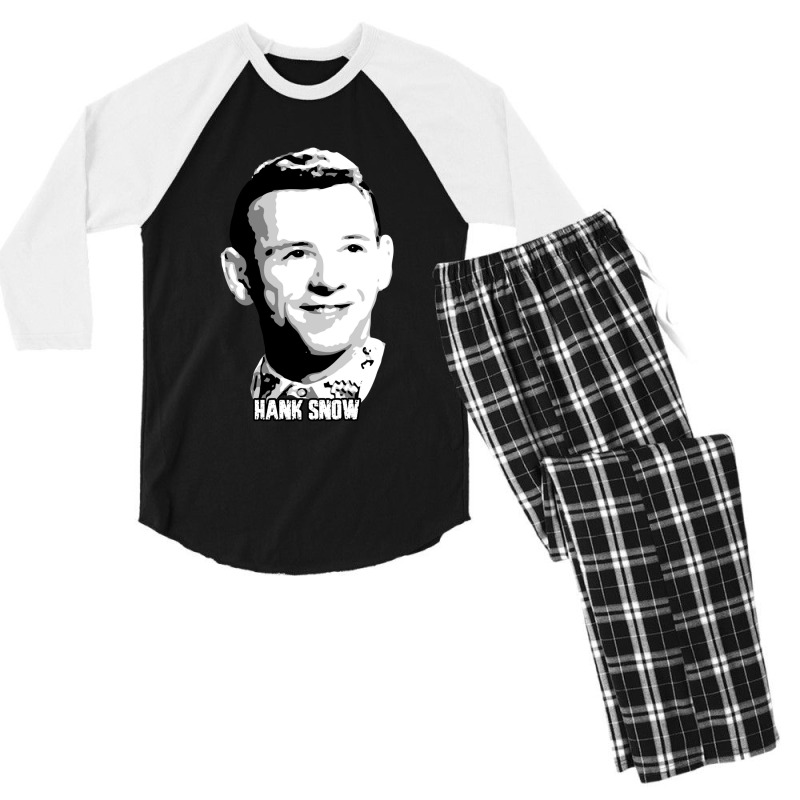 Hank Snow Clarence Eugene Snow The Singing Ranger The Yodeling Ranger  Men's 3/4 Sleeve Pajama Set | Artistshot