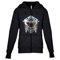 Critical Thinking Youth Zipper Hoodie | Artistshot