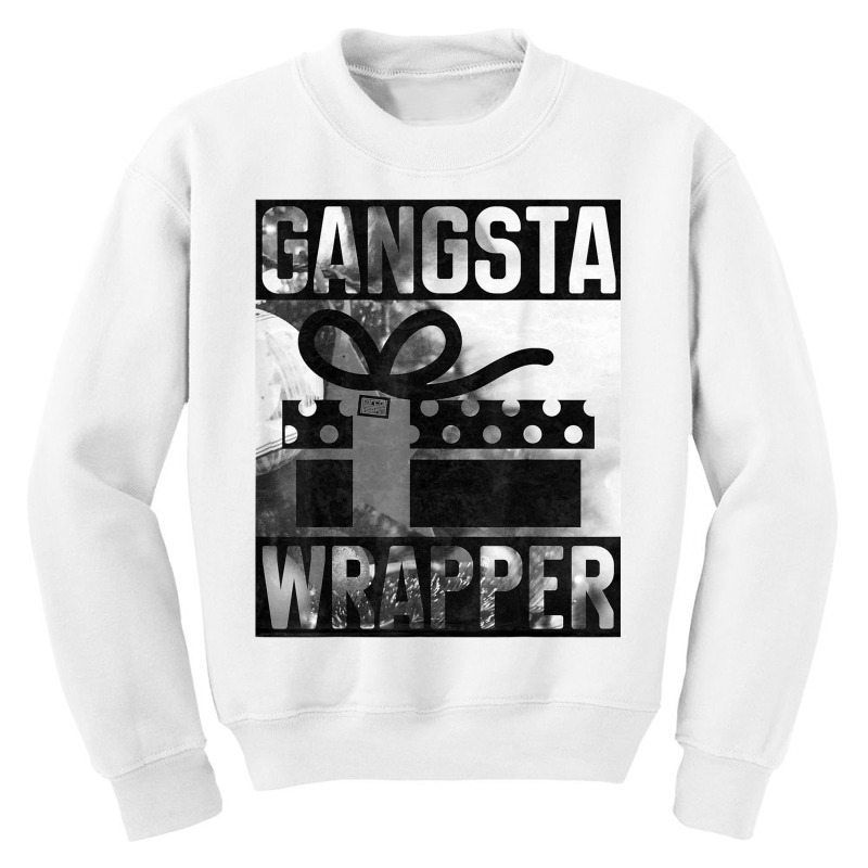 Gangsta Wrapper Gangster Rap Gift Vintage Christmas T Shirt Youth Sweatshirt | Artistshot