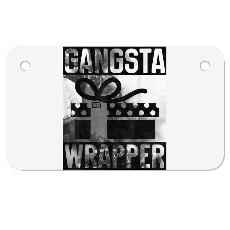 Gangsta Wrapper Gangster Rap Gift Vintage Christmas T Shirt Motorcycle License Plate | Artistshot