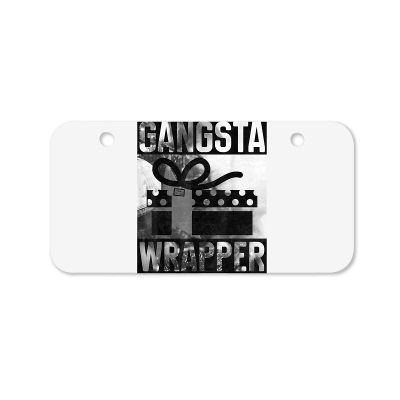 Gangsta Wrapper Gangster Rap Gift Vintage Christmas T Shirt Bicycle License Plate | Artistshot