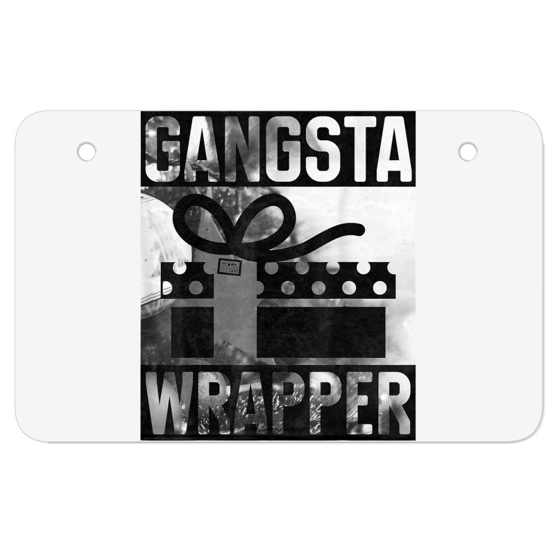 Gangsta Wrapper Gangster Rap Gift Vintage Christmas T Shirt Atv License Plate | Artistshot