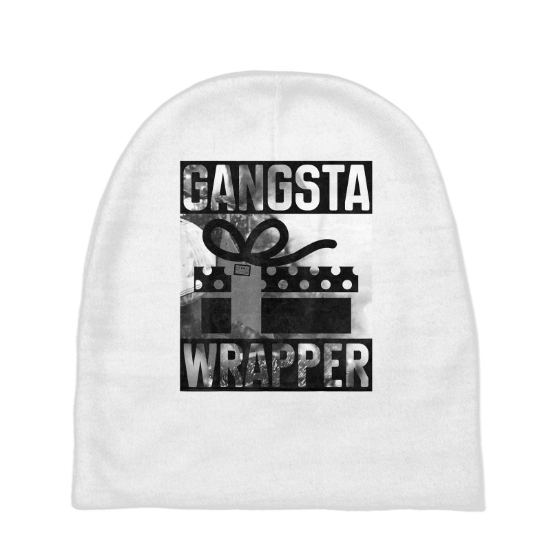 Gangsta Wrapper Gangster Rap Gift Vintage Christmas T Shirt Baby Beanies | Artistshot