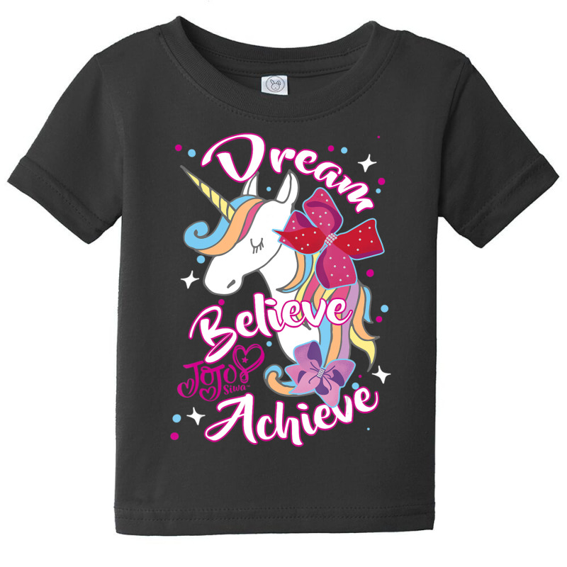 Jojo Siwa Dream Believe Achieve Unicorn Baby Tee by cm-arts | Artistshot