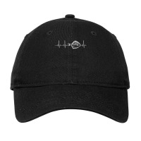 Flounder Fishing Heartbeat Adjustable Cap | Artistshot