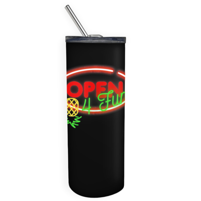 Party Mode Upside Down Pineapple Swinger Vanilla Swapping Tank Top Skinny Tumbler by cm-arts | Artistshot