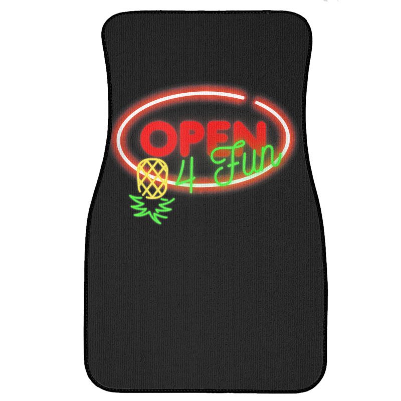 Party Mode Upside Down Pineapple Swinger Vanilla Swapping Tank Top Front Car Mat by cm-arts | Artistshot