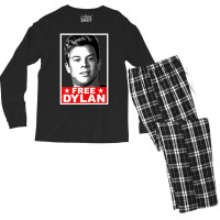 American Vandal Free Dylan Political Poster Men's Long Sleeve Pajama Set | Artistshot