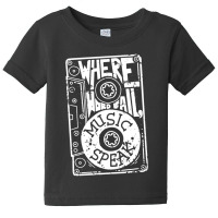 Where Words Fail, Music Speaks Baby Tee | Artistshot