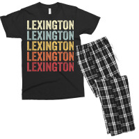 Lexington Tennessee Lexington Tn Retro Vintage Text Men's T-shirt Pajama Set | Artistshot