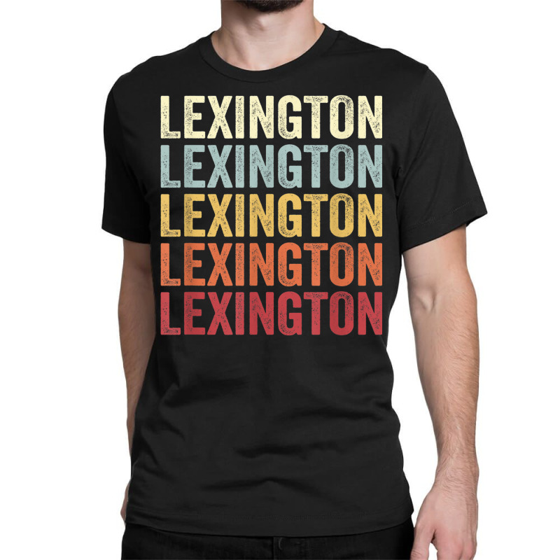 Lexington Tennessee Lexington Tn Retro Vintage Text Classic T-shirt by Color | Artistshot