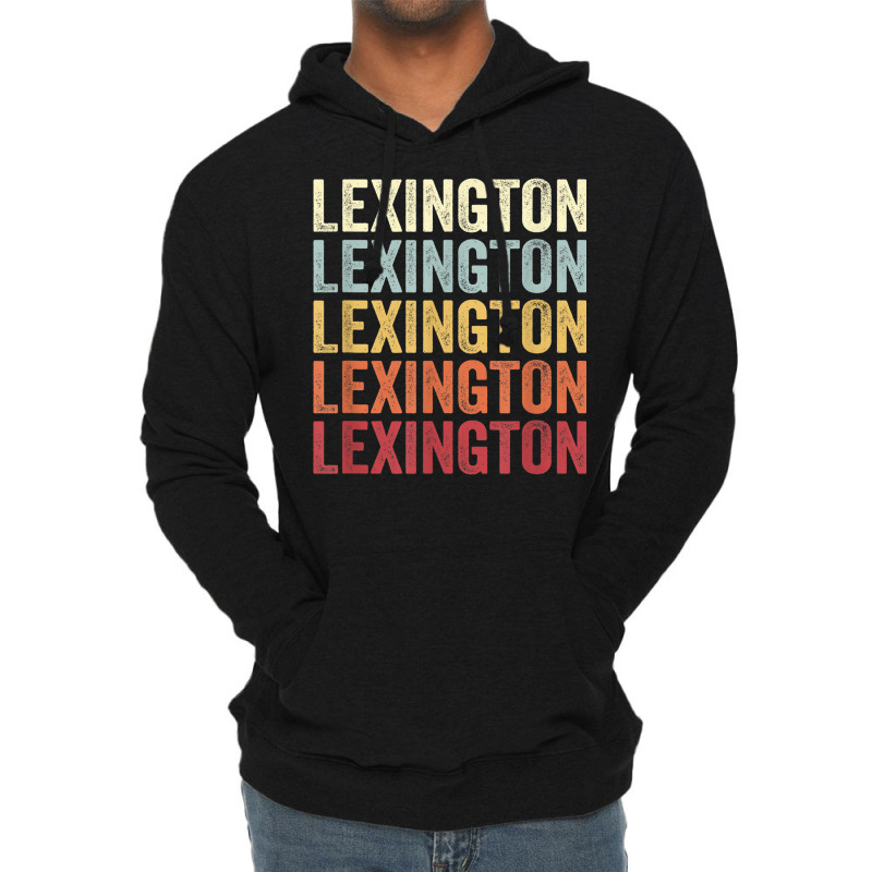 Lexington Tennessee Lexington Tn Retro Vintage Text Lightweight Hoodie by Color | Artistshot