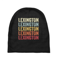 Lexington Tennessee Lexington Tn Retro Vintage Text Baby Beanies | Artistshot