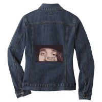 Russ Eyes Ladies Denim Jacket | Artistshot