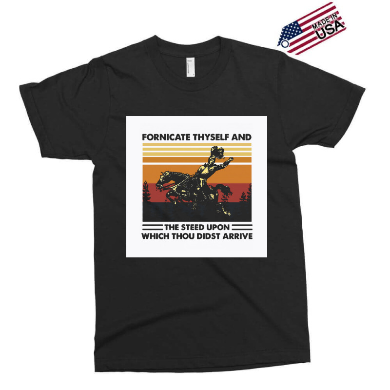 Fornicate Thyself And Steed Upon Which Thou Didst Arrive Vintage Exclusive T-shirt by cm-arts | Artistshot