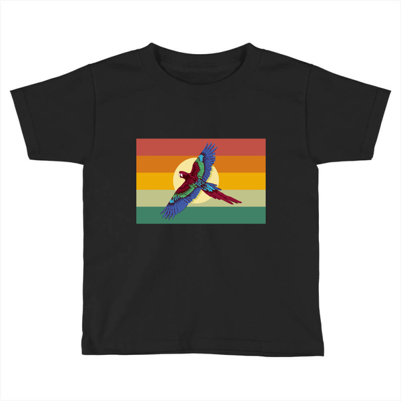 Vintage Animal Retro Macaw 88 Toddler T-shirt by laughingtuy | Artistshot