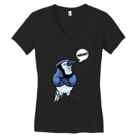 Blue Jay Bird T- Shirt Blue Jay Bird Cyanocitta Cristata T- Shirt Women's V-neck T-shirt | Artistshot