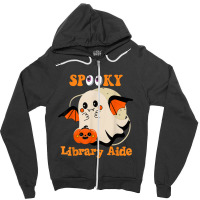 Funny Spooky Library Aide One Zipper Hoodie | Artistshot