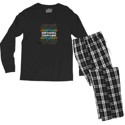 Text Message Incentive Acceptance Empowers T-shirts Men's Long Sleeve Pajama Set Designed By Arnaldo Da Silva Tagarro