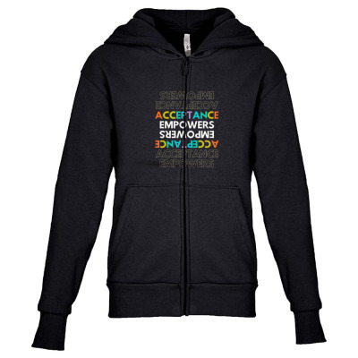 Text Message Incentive Acceptance Empowers T-shirts Youth Zipper Hoodie Designed By Arnaldo Da Silva Tagarro