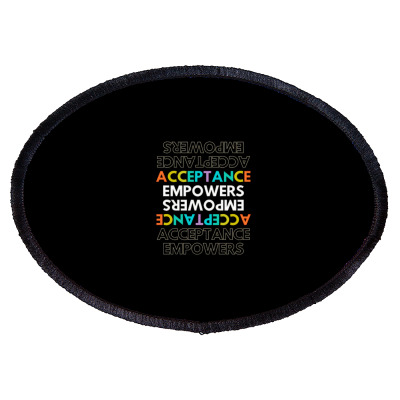Text Message Incentive Acceptance Empowers T-shirts Oval Patch Designed By Arnaldo Da Silva Tagarro