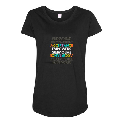 Text Message Incentive Acceptance Empowers T-shirts Maternity Scoop Neck T-shirt Designed By Arnaldo Da Silva Tagarro