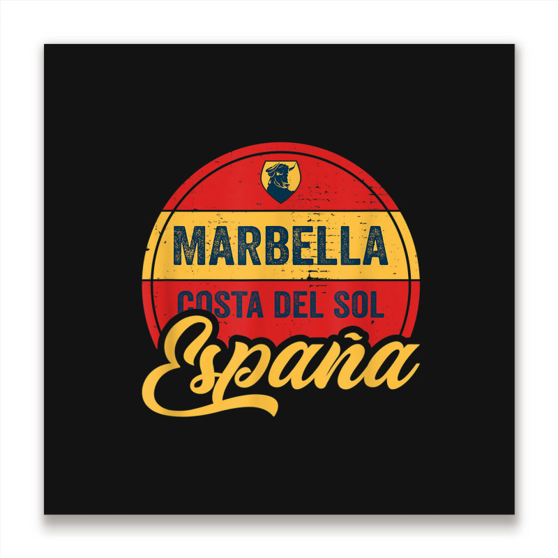 Marbella Costa Del Sol Spain Espana Metal Print Square | Artistshot