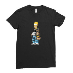 Homer army Ladies Fitted T-Shirt | Artistshot
