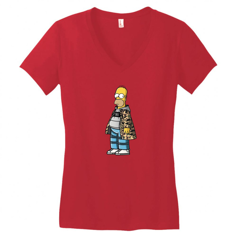 Homer Army Women's V-neck T-shirt | Artistshot