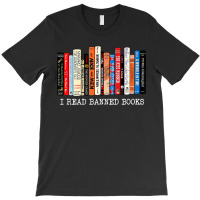 Womens I Read Banned Books Week Librarian Freadom Reader Nerd T-shirt | Artistshot