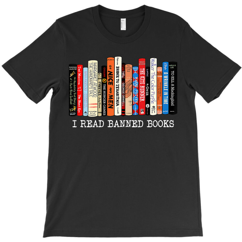 Womens I Read Banned Books Week Librarian Freadom Reader Nerd T-shirt | Artistshot