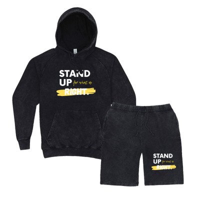 Text Message Incentive Stand Up For What Is Right T-shirts Vintage Hoodie And Short Set Designed By Arnaldo Da Silva Tagarro