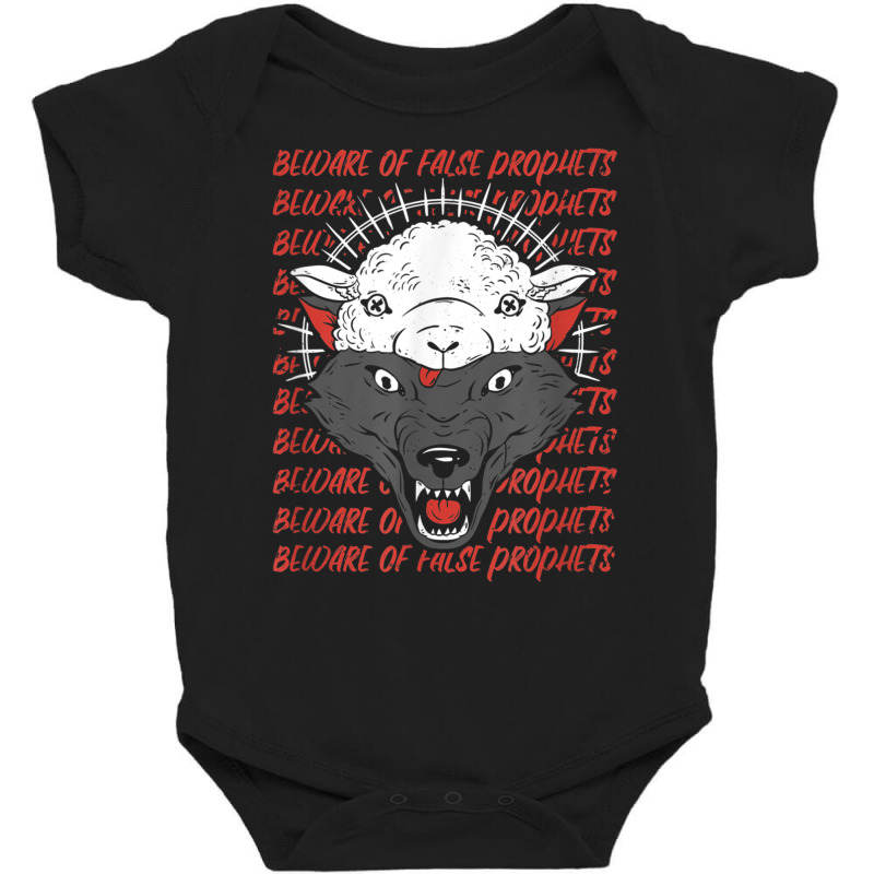 Wolf In Sheep's Clothing Beware False Prophets T Shirt Baby Bodysuit by cm-arts | Artistshot