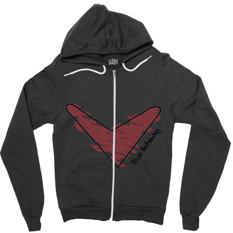 Rose Hathaway Heart Zipper Hoodie by cm-arts | Artistshot