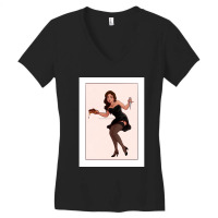 Rose Pinup Women's V-neck T-shirt | Artistshot