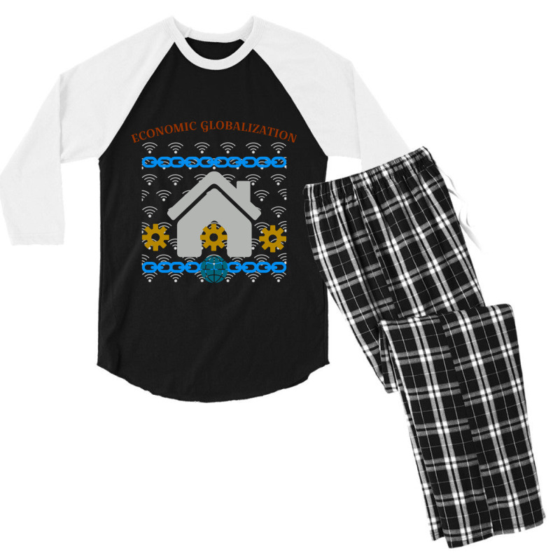 Economic Globalization  And S Design Men's 3/4 Sleeve Pajama Set | Artistshot