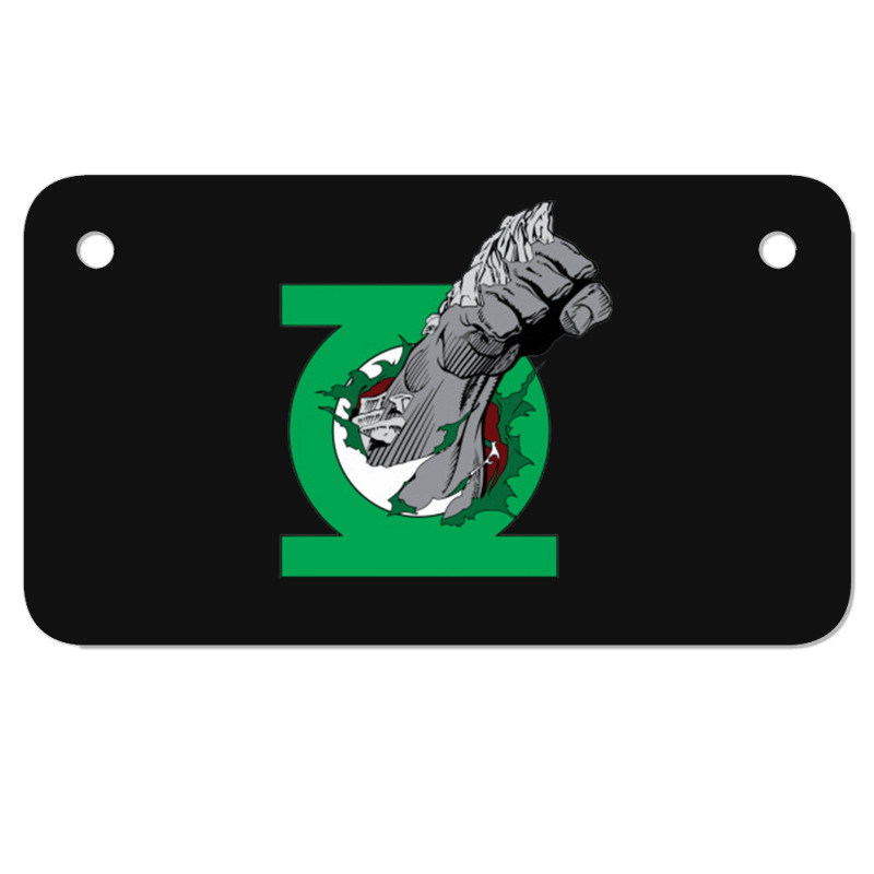 Doomsday Green Lantern,super Hero Motorcycle License Plate | Artistshot