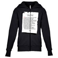 William Shakespeare's Sonnet 88 Youth Zipper Hoodie | Artistshot