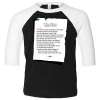 William Shakespeare's Sonnet 88 Toddler 3/4 Sleeve Tee | Artistshot