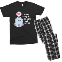 Funny Slapping Octopus Gift Men's T-shirt Pajama Set | Artistshot