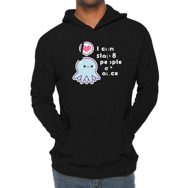 Funny Slapping Octopus Gift Lightweight Hoodie | Artistshot