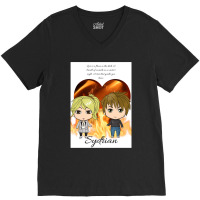 Sydney Sage And Adrian Ivashkov - Bloodlines Chibi  Relaxed Fit V-neck Tee | Artistshot