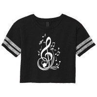 Music Notes Scorecard Crop Tee | Artistshot