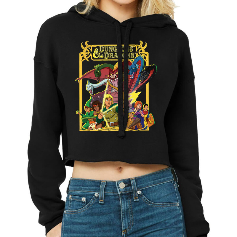 Dnd Animated Dungeons Dragons-fhxud Cropped Hoodie by Kosdapen517 | Artistshot