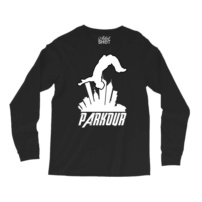 Parkour Freerunner Parkour Runner Parcour Long Sleeve Shirts by atereabag | Artistshot