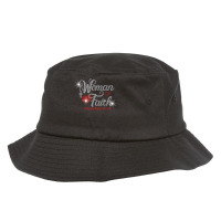 Woman Of Faith Bling Rhinestone Funny Christian Birthday T Shirt Bucket Hat | Artistshot