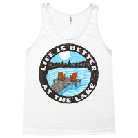 Life Is Better At The Lake   Relaxing Dock Adirondack Chair T Shirt Tank Top | Artistshot